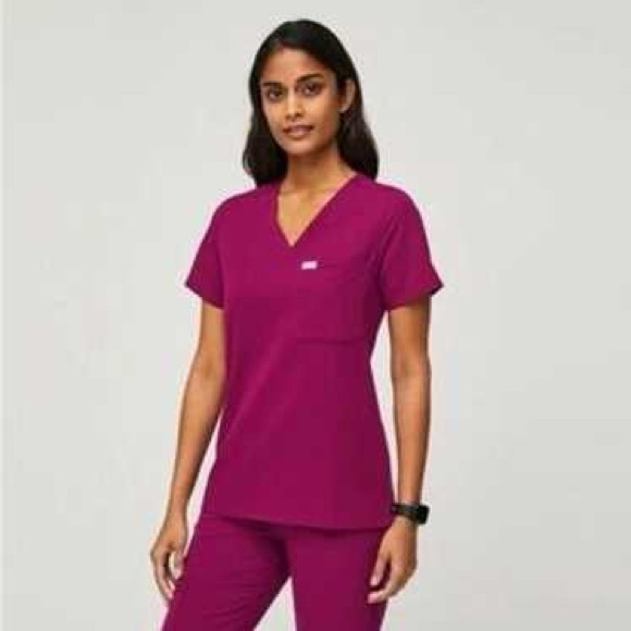 FIGS Dark Magenta Scrubs XXS/XS - Picture 4 of 4
